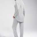 Women's Pajama Sets Long Sleeve Button Down Soft Knit Sleepwear Pjs 2 Piece Lounge Set (L)