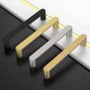 Asidrama 10 Pack 5 Inch(128mm) Brushed Gold Kitchen Cabinet Handles, Cabinet Pulls Kitchen Cabinet Hardware for Cupboard Drawer Pulls