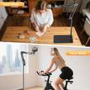 Floor Overhead Phone Mount, Phone Tripod Stand for Video Recording, Arm Holder Compatible with iPhone Camera with 1/4Screw for Filming, Food Photograhy, Live Content Creation