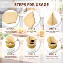 200 Count Coffee Filters #4, Disposable Cone Coffee Filters 8-12 Cup, Unbleached Natural Paper Size 04 Paper Filters for Pour Over and Drip Coffee Maker