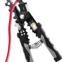 Navaris 25-in-1 Electrician's Multitool - Multi-tool w Pliers Wire Cutter Wrench - Anti-Rust Cr-V Steel Construction - Ergonomic Handle - Multitools & Accessories for Electricians