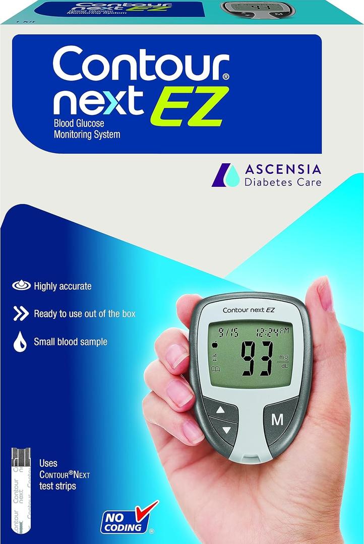 CONTOUR NEXT EZ Blood Glucose Monitoring System (1 Count (Pack of 1))