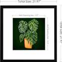 PEALSN 20x20 Picture Frame, Display Pictures 16 x 16 with Mat or 20 x 20 Without Mat for Wall Mounting Display, Poster Frames, Black