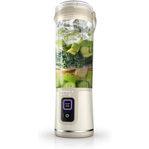 Ninja Blast Portable Blender, Cordless, 18oz. Vessel, Personal Blender for Shakes & Smoothies, BPA Free, Leakproof Lid & Sip Spout, USB-C Rechargeable, Dishwasher Safe Parts, Cream Sand, BC151CS