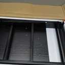 DUMOS 5-Tier Bookshelf, Modern Tall Bookcase, Open Storage Display Shelf for Living Room, Bedroom, Home Office, Narrow Standing Shelving Unit for Books, CDs, DcorModern Black