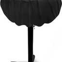 SHINESTAR Waterproof Small Round Grill Cover - Fits George Foreman, Techwood, Cuisinart, Homewell Electric Grills, Weber Jumbo Joe Charcoal Grill and More - 19.2" Diameter x 17.6" Height