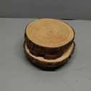 FSWCCK 6 Pack Nature Unfinished Round Wood Slices, 7-8 Inches Wooden Circle, Large Wood Slabs for Weddings Centerpieces Decor and DIY Painting Crafts