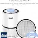 Levoit LV-H132 Air Purifier Genuine Replacement Filter, AHAM VERIFIDE, High-Efficiency Activated Carbon for Removal of Smoke, Odor, Allergens, Pollen, LV-H132-RF, 1 Pack