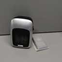 Brightown Plug In Space Heater for Indoor Use, 800W Small Wall Outlet Heater with Remote and Thermostat, LED Display, 12H Timer, Overheat Protection for Bathroom Bedroom Office Home (Silver)