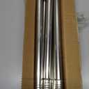 Stainless Silver Shower Curtain Rod 31-79 Inches Non-Slip Shower Rod Tension Mounted No Drill Shower Curtain Rods Spring Tension Rod Adjustable Tension Curtain Rod for Windows Bathroom