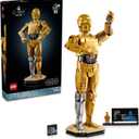 LEGO Star Wars C-3PO Buildable Droid Figure, Build and Display Model with C-3PO Minifigure, Star Wars Collectible for Home or Office Dcor, Nostalgic Gift Idea for Adults, Fans or Collectors, 75398