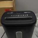Amazon Basics 8-Sheet High Security Cross Cut Paper and Credit Card Shredder with P-4 Security, Auto Shut-off, Black