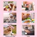 300Pcs French Tip Press on Nails, Short Square Soft Gel Nail Tips in 15Sizes, 3 in 1 Pre-lasting Acrylic Fake Nails, No Need to File False Nail Tips Extension for Women Nails Art DIY