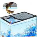 Magnetic Aquarium Cover Fish Tank Lid with Fresh Air Netting - Adjustable DIY Mesh Lid Prevents Fish Jumping and Reptile Escapes - Fits Tanks up to 37" x 18" (Aquarium Not Included) - Easy to Install