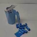 Cat Litter Scoop, Cat Litter Scooper with Holder for Litter Box Includes 10rolls (150pcs) Litter Bags, Large Shovel and Waste Storage Container, 3 in1 Portable Kitty Poop Disposal System (Blue)