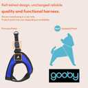 Gooby - Escape Free Easy Fit Harness, Small Dog Step-in Harness for Dogs that Like to Escape Their Harness, Turquoise, Small