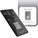 Rolling Square Aircard Wallet Tracker - Bluetooth Wallet Finder Find My Network Compatible with Business Card Feature NFC/QR Code - 0.09in Slim