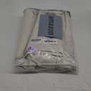 H.VERSAILTEX Linen Blackout Curtains Durable Thick Textured Linen Look 100% Blackout Patio Door Curtain Anti Rust Grommet Extra Wide Sliding Door Curtain Panel, NaturalW100 x L108 inch