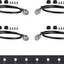 Phenyx Pro BNC Antenna Kit, Four BNC Connecting Cables 50cm/1.6FT for Front-Mounting Antennas, Compatible with Full-Rack Wireless Systems (ANTK-FR4A)