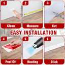 Vinyl Baseboard Molding Trim 4 Inch x 20 Feet Peel and Stick Baseboard Trim Flexible PVC Cove Base Moulding Self-Adhesive Trim for Garage Bathroom Cabinet Floor Walls, White