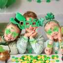 2 x 163Pcs St. Patrick's Day Accessories Party Favor Set, Tattoo Stickers, Necklaces, Bracelets, Shamrock Glasses, lucky Coins for Irish Party Supplies
