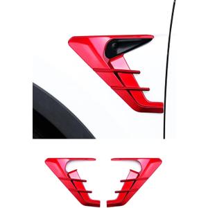 YHCDSEA for 2024 2025 2026 Tesla Model Y Juniper HW4.0 Side Camera Indicator Protection Cover Decoration Accessories fit for Tesla Model Y with HW4.0 (Red)