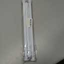 2Pack White Tension Curtain Rods18 to 36 Inch,Spring Loaded Curtain Rods No Drilling,Small Tension Rod for Windows Door Closet,Pressure Rod