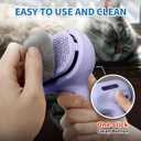 Dog Brush for Shedding, 3 in 1 Self Cleaning Steam Dog Brush - Anti-Static,Cat Steam Brush Removal Comb with Release Button, Grooming Tool for Long and Short Hair Pets, Purple