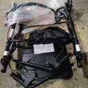 Medline Steel Rollator Walker for Adult Mobility Impairment, Black, 300 lb. Weight Capacity, 6 Wheels, Foldable, Adjustable Handles, Rolling Walker for Seniors