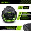 AWP Extreme Tool Backpack, Rugged Polyester Jobsite Backpack with Waterproof Molded Base, Padded Shoulders and Waist Straps, 23 Tool Storage Pouch Pockets, 1L-22419-2