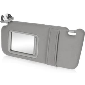 Youxmoto Left Driver Side Sun Visor for Toyota Camry with Sunroof 2007 2008 2009 2010 2011, Grey Sun Visor Replaces# 74320-06800-B0, with Vanity Mirror