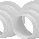 3" up to 6" Inch Pack of 2 Duct Inline Reducer-Increaser - Plastic Universal Connector - Vent Pipe Size Adapter - Air Conditioning, Heating, Cooling - 3 4 5 6 in Ventilation Duct Converter (80-150mm)