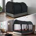 LEEDOR Bed Tent Dream Tent Bed Canopy Shelter Cabin Sleeping Tent Indoor Pop Up Privacy Warm Breathable Mosquito Mesh Twin/Full/Queen for Kids and Adult (Mattress Not Included), 54"W x 75"L