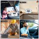 Heated Lunch Box 90W Electric Lunch Box for Adults with 2L Stainless Steel Container Portable Food Warmer for Men/Car/Truck/Work/Travel Loncheras Para Hombres De Trabajo 12/24/110v
