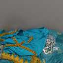 Princess Jasmine Costumes for Women Adult Aladdin Dress UP Halloween Cosplay Belly Dance Outfit (Small, Jasmine Blue)