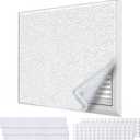 Air Vent Filters,12"x120"Cut to Fit Air Filter Material (60+Filters),MERV 8 Electrostatic Air Vent Filter for Home Floor, Grilles, Ceiling, HVAC Furnace Vents, With 48PCs Adhesive Hook Tape
