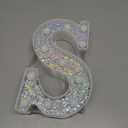 Pooqla Light Up Letters, LED Marquee Letters for Silver Birthday Decorations, Battery Powered Night Light Teenager Girl Room Decor, Gift for Girls Boys Wedding Bedroom Christmas Party Decor, Letter S