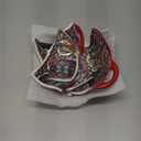 Henten Home Ceramic Soup Bowls Set, 14 oz Cereal Bowl Set of 6, Porcelain Small Dessert Bowls with Handle, for Serving, Snack, Salad, Bohemian, Microwave & Dishwasher Safe