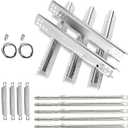 Grill Repair Parts Kit for Charbroil Performance 5 Burner463347519 463275517 463347518 463243519 463373019 463243518 463373319 463275717, G470-5200-W1, G470-0004-W1 Heat Plates Burner Tube 5 Burner
