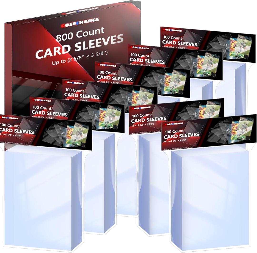 800 Count Penny Card Sleeves for Trading Cards, Soft Card Protector Sleeves for MTG, TCG, Baseball, Football, Game, Standard Cards