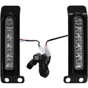 TCMT LED Inserts Saddlebag Support Auxiliary Filler Panel Brake Tail Lights Fit For Harley 2014-2024 Ultra Limited 2020-2024 Road Glide Limited 2014-2019 Electra Glide Ultra Classic (Black Housing Clear Len)