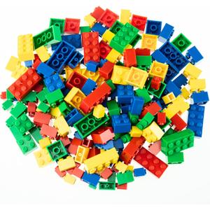 Strictly Briks Building Blocks Starter Kit - Kid Building Toy for Creative Play - Stackable Block Set for Hand-Eye Coordination - Compatible with LEGO & Major Brands Toy Set - 216 Pieces, Basic Colors