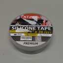 XFasten Self Fusing Silicone Tape Waterproof  1" x 36 Feet Black, Self Amalgamating Tape, Silicone Rubber for Plumbing, Sealing Pipes, Hose Repair, Outdoor Coax and Electrical Cables  Weatherproof