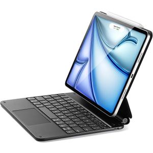 ESR iPad Air 11 inch Case with Keyboard (M3/M2, 2025/2024), iPad Pro 11 (4th/3rd/2nd/1st Gen) & Air 5/4th Magic keyboard Case, EasySet Floating Cantilever Stand, Precision MultiTouch Trackpad, Black