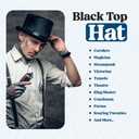 Funny Party Hats Black Top Hat - Victorian Hat for Men - Felt Tuxedo Costume Hat - Coachman Hat - Dress Up Hat (Black)