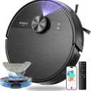 MONSGA Robot Vacuum and Mop Combo, 7000Pa Robotic Vacuum with Lidar Navigation, 180mins Runtime, Tangle-Free Robot Mop, 5 Editable Maps, APP/Remote/Voice Control, Ideal for Hard Floors and Carpets