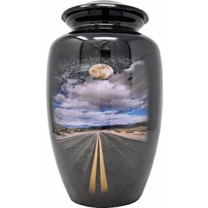 Cremation Urn Adult Large Urn for Human Ashes - A Lovely Sharing Tokens to Remember Your Love One Lost 10 Inches I 200 lbs Storage Capacity (Road Path)