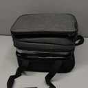 EAST OAK XL 6.3-Cup Cordless Electric Lunch Box for Adults, Heated Lunch Box for Men with Scheduled Heating, Portable Car Food Warmer with Utensils, Two-Tier Bag, Removable Divider (Extra Large, Black)