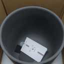 LE TAUCI 10 Inch Plant Pot, Ceramic Pots for Plants with Drainage Hole and Rubber Plug, Plant Pots Indoor for Home Garden Patio Office, Cylinder Planters for Indoor Plants, Charcoal Gray