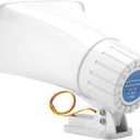 Horn Alarm, 150 dB DC 12V Dual Tone Wired Horn Siren Burglar Alarm System Warning Althorn for Home Security System, 20 x 12.5 x 23 cm